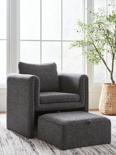 Vreni - Silla decorativa - Carbón vegetal/Negro