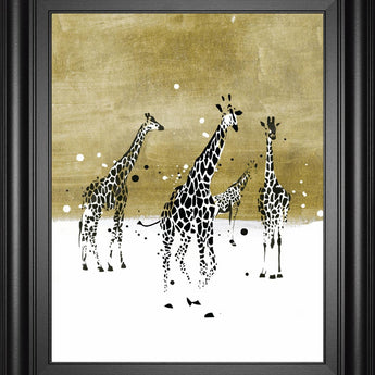 22x26 Spotted Giraffe II By Annie Warren - Light Brown