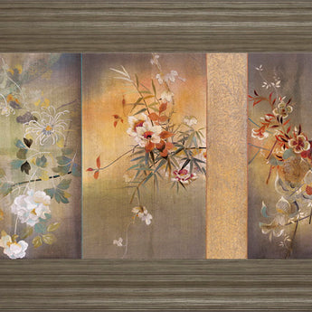 Tea Garden I By Douglas - Framed Print Wall Art - Beige