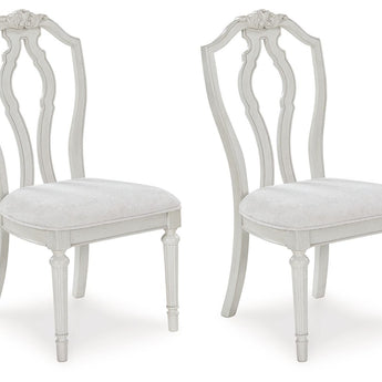 Montelaine - Dining Upholstered Side Chair (Set of 2) - Antique White