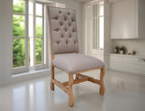 Marquez Chair Tufted Backrest (Set of 2) Two Tone Light Brown - alternate view