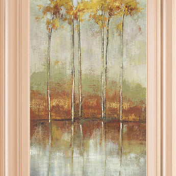 Reflections Il By Allison Pearce - Framed Print Wall Art - Yellow