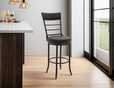 Blackburn - Taburete de bar tapizado de 76 cm - Regaliz