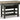 Mesa de comedor rectangular Tyler Creek - Negra/Gris