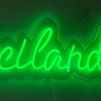 "Vacilando" LED Neon On Acrylic - Green / Acrylic