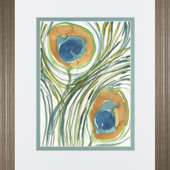 Peacock Abstract II By Samuel Dixon - Beige