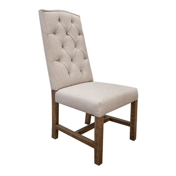 Aruba Upholstered Chair (Set of 2) Brown / Ivory - Chair Sets at Quality Home Furniture Mesquite