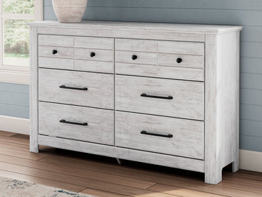 Makidern - Six Drawer Dresser - Whitewash