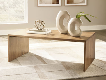 Ella Grove - Rectangular Cocktail Table - Rich Brown
