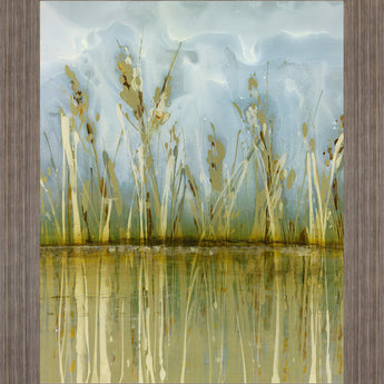 Whispering Marsh - 28" x 34" Framed Wall Art - Green