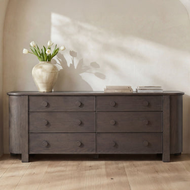 Loren - 6 Drawer Dresser - Dark Brown
