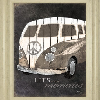 Let's Make Memories By Marla Rae - Framed Print Wall Art - Dark Gray