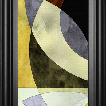 Elliptic Path III By James Burghardt - Framed Print Wall Art - Yellow