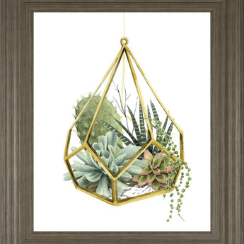 22x26 Wild Terrarium II By Grace Popp - Green