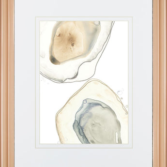 34x40 Ocean Oysters III By June Erica Vess - Gray