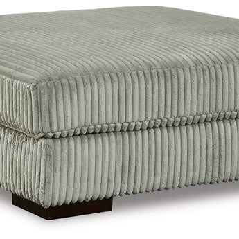 Lindyn - Oversized Accent Ottoman - Fog