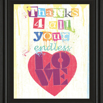 Must Be Love Il By Tom Frazier - Framed Print Wall Art - Purple