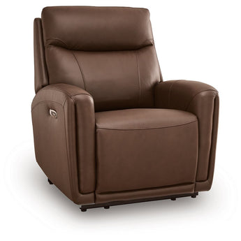 Pincara - Power AutoGlide Recliner With Audio System - Umber