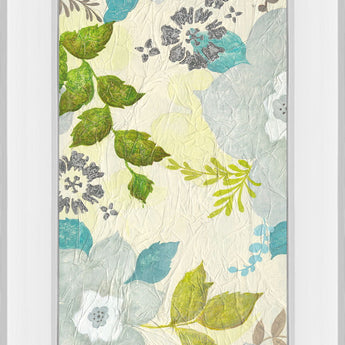 Fragrant Garden I By Tava Studios - Mirror Framed Print Wall Art - Beige