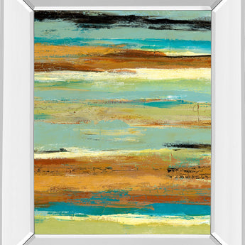 Terra Firma I By Maria Donovan - Mirror Framed Print Wall Art - Gold