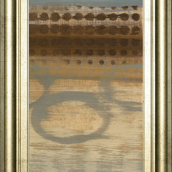 Movement Panel Il By Jeni Lee - Framed Print Wall Art - Light Brown