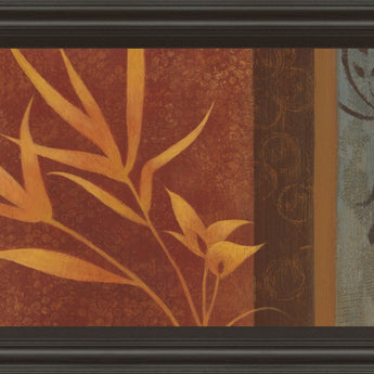 Leaf Silhouette I By Jordan Grey - Framed Print Wall Art - Dark Brown