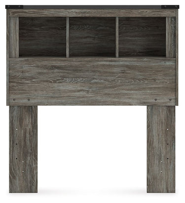 Frandern - Twin Bookcase Headboard - Gray