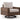 Dolan Creek - Swivel Lounge With Cushion - Gray / Brown