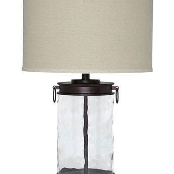 Tailynn - Glass Table Lamp  - Clear / Bronze Finish