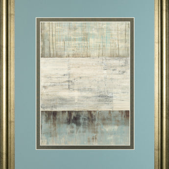 Of Fog & Snow By Heather Ross - Framed Print Wall Art - Light Blue