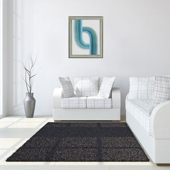 Aqua Ribbon - 28" x 34" Framed Wall Art - Light Blue