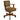 Mitchell - Silla giratoria tapizada para comedor y juegos - Ámbar