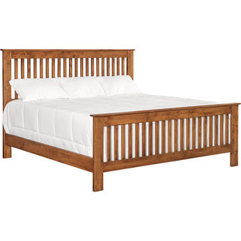 Shaker Slat King Bed - Tall Footboard