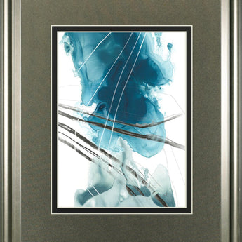 34x40 Bella Indigo II By June Erica Vess - Blue