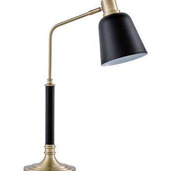 Clairwell - Metal Desk Lamp - Black / Gold Finish