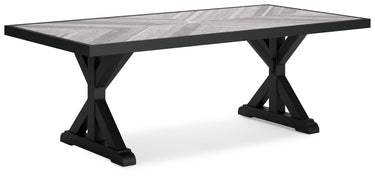 Beachcroft - Mesa de comedor rectangular con opción Umb