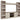 Willowton - 4-Piece Entertainment Center - Whitewash