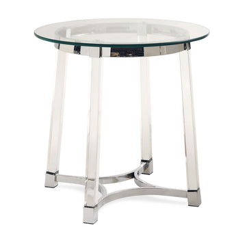 Lucinda - Mesa auxiliar - Cromo - 24.5"