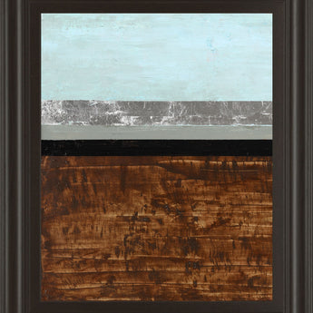 Textured Light I By Natalie Avondet - Framed Print Wall Art - Dark Brown