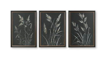 Janisburg - Wall Art Set (Set of 3) - Black / White / Brown
