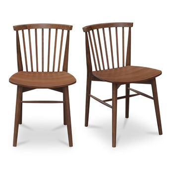 Marley - Silla de comedor (juego de 2) - Marrón oscuro