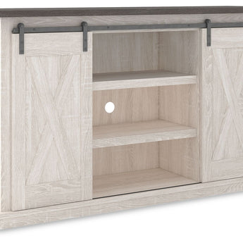 Dorrinson - Medium TV Stand - White