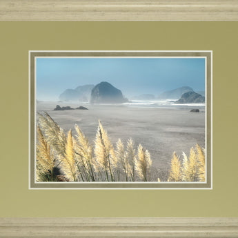 Pompas Beach By Frates - Framed Print Wall Art - Beige