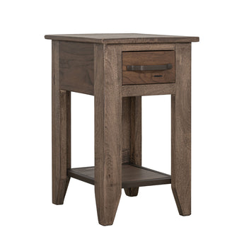 Natural Teca - Chairside Table - Brown
