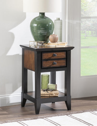 Fenmore - Open Nightstand - Mocha And Distressed Cherry