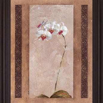 Whispered Bloom - 28" x 34" Framed Wall Art - Beige
