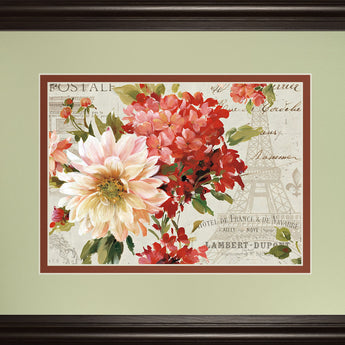 Ps Je T'aime I Light By Lisa Audit - Framed Print Wall Art - Beige
