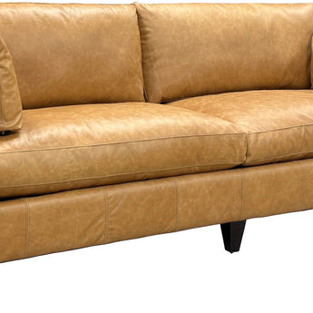 Mayo 3555 Series Leather Sofa with Tapered Legs