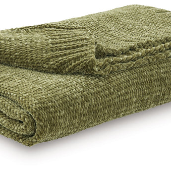 Anawood - Throw (Set of 3) - Olive Green