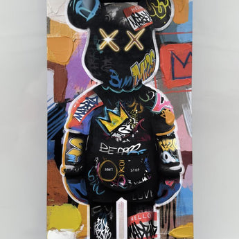 Skateboard - Graffiti Bear Blue - Blue
